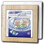 Review 3dRose LLC  / Einstein Aliens and Intelligent Life on Earth - 6 Inch Tile Napkin Holder