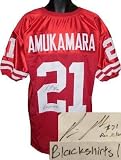 Prince Amukamara signed Nebraska Cornhuskers Red Custom Jersey Blackshirts! - Autographed College Jerseys