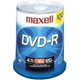  : 4.7 16X 120 Write-once DVD-R 100 pk Spindle