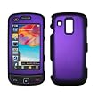 Purple Rubberized Snap-On Cover Hard Case Cell Phone Protector for Samsung Rogue U960 [Accessory Export Packaging]