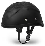 Daytona Eagle 3-D Black Skull Novelty Motorcycle Half Helmet [Medium]
