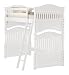 Hampton Pointe Twin Slat Loft Bed - Piano Key Antique White