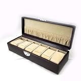 Coffret "Munich" 6 Montres marron chocolat