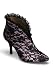 3 Inch Heel Laced Slip-On Ankle Boot Women'S Size Shoe