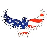 Dramatic American Eagle Flag Sticker ~ Absolutely Gorgeous Patriotic Pride Window Decal
