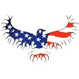 Dramatic American Eagle Flag Sticker ~ Absolutely Gorgeous Patriotic Pride Window Decal