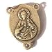 Sacred Heart of Jesus - Mary center piece - Bronze (2.3cm-0.9")