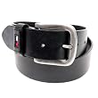 Tommy Hilfiger Black Leather Wide Buckle Belt