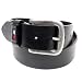 Tommy Hilfiger Black Leather Wide Buckle Belt