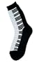 Women's Piano Keyboard Trouser Socks by Foot Traffic