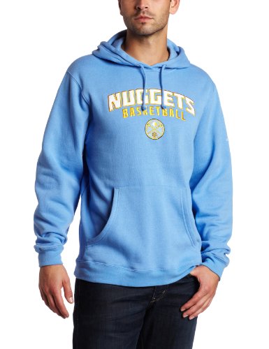 NBA Men's Denver Nuggets Playbook Hood II (Light Blue, Small)