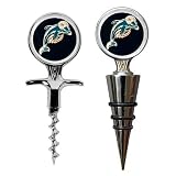 Miami Dolphins Cork Screw and Wine Bottle Topper Set