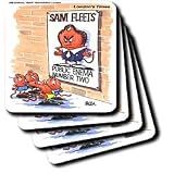 Londons Times Funny Medicine Cartoons - Public Enema Number Two - Coasters