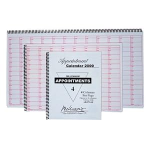 Melissa's 12 Column Appointment Book courses shop 