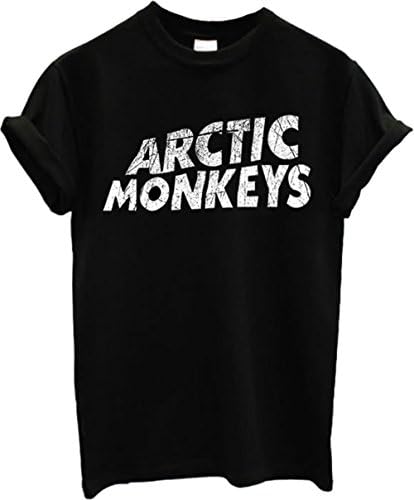 New Arctic Monkeys T-shirt Rock Band (Medium, Black)
