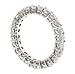 2.60 CT TW Shared Prong 100% Natural Diamond Eternity Wedding Band in 14k White Gold