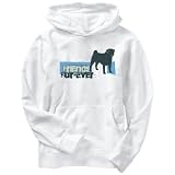 Hoodie Mens White  FRIENDS FUR - EVER - Pug  Dogs