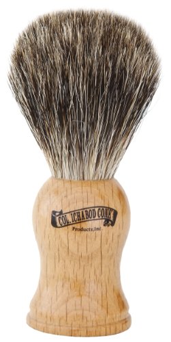 shaving cream for electric shaver:Colonel Conk Products 904 Mixed Badger Brush-beech Wood Handle