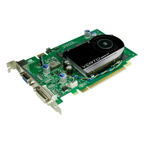 PNY VCG95512GXEB VERTO GeForce 9500GT 512 MB DDR2 DVI + VGA+ HDTV/S-Video Outputs PCI-E Graphics Card- Retail On Sale