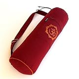 MundoYoga - Sac &agrave; tapis de yoga, &agrave; symbole OM, bordeaux