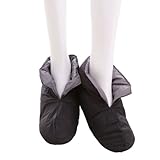 (ウチコレ)UCHI-COLLE エクストラダウン ルームシューズ スリッパ ルームシューズ(BK-ブラック、23-25cm)