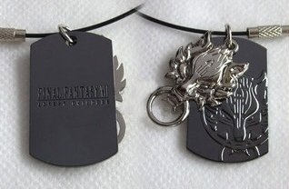 Cheap Girls Jewelry Final Fantasy 7 Advent Children Cloud Wolf Head Dual Pendant Necklace For Sale