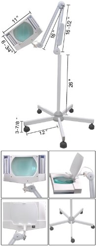 5x Diopter Magnifier Floor Magnifying Lamp On Sale