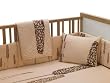 Nurseryworks Sight-Two Pea berry Peach/Mocha 6 Pc Crib Set