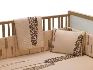 Nurseryworks Sight-Two Pea berry Peach/Mocha 6 Pc Crib Set