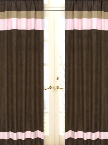 Soho Pink Window Treatment Panels - Set of 2