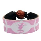 Miami Heat Pink Basketball Bracelet