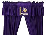 NFL Minnesota Vikings - 5pc Jersey Drapes-Curtains and Valance Set