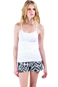 Adjustable Straps Camisole in White