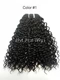 Jerry Curl - Enchantress - 100% Human Hair Premium Blend - 12" - Color # 1 Jet Black