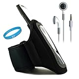 Black Durable Moisture Resistant Neoprene Protective Exercise Workout Armba ....