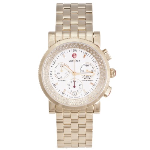 Michele Women's 'Sport Sail' 18K Gold Plate Chronograph Watch MW01C01G0001
