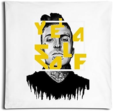 IGOG Yelawolf Square Personality Customization Throw Pillow Pillowcase With Invisible Zipper Closure (White 18*18 Inch)