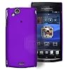 AIO purple Hybrid Hard Case Cover f�r Sony Ericsson Xperia x12 arc + Displayschutzfolie