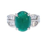 Almaz Platinum Emerald & Diamond Ring 7.14ct