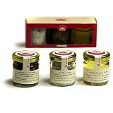 Casina Rossa Truffles Trio Pack: Black Truffles Carpaccio- Salt - Accacia Honey - 3 x 1 oz.