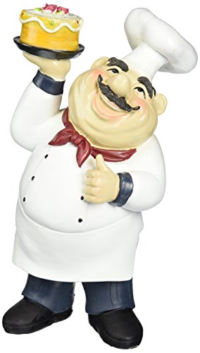 Fat Chef Kitchen Decoration Table Top Art Statue Bistro Cooking 64123