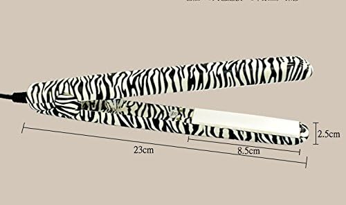 Sz ® Hair Straightener Iron White &amp; Black Zebra Print Ceramic Professional Immediate Heat Up (1104A Color 1)