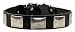 Dean & Tyler Leather Dog Collar Tyler's Vintage - High Quality Leather From Europe!!! - Size Large 24 - 27 Neck Size - Black with Nickel Plates - Contact Us If You'd Like It in Brown or Smaller Size!!!