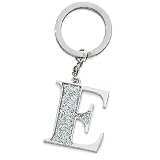 Silver Options Key Ring - Letter E