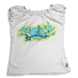 Charlie Rocket - Girls Cap Sleeve Shirt, White