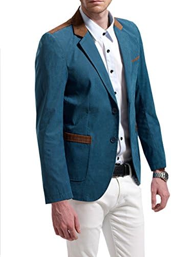 Bellaoutdoors Men's Casual Blazer Tall Blue X-Large