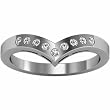 14K White Gold Diamond Ring/Band - 0.18 Ct.