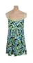It Figures Slender Thighs Collection Tropical Brazil Print Drawstring Swimdress Swimsuit