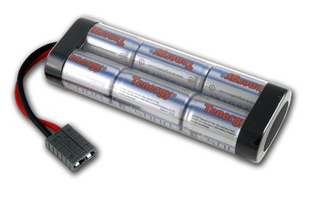 7.2V Tenergy 5000mAh Flat NiMH High Power Battery Pack with Traxxas Connector
