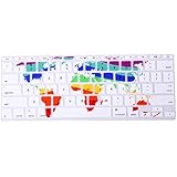 HDE Ultra Thin Silicone Rubber Keyboard Skin Cover for Macbook Air 11" Notebooks (World Map)